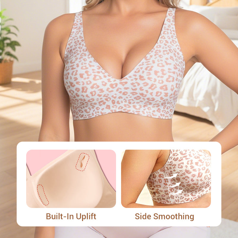 🎉Valentine's Day Sale-60% Off💖Womens Comfortable Wireless Bras Push Up Bralettes Seamless Tshirts Bras Deep V Everyday Bras