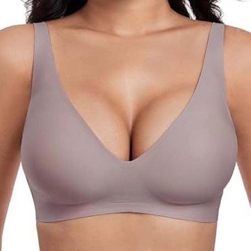 🎉Valentine's Day Sale-60% Off💖Womens Comfortable Wireless Bras Push Up Bralettes Seamless Tshirts Bras Deep V Everyday Bras