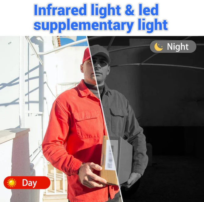 ⏳Time-Limited Special⏰Wireless doorbell camera: 1080P, 170° angle, 4.3-inch screen, IPX65 outdoor waterproof, night vision✈️Free Shipping